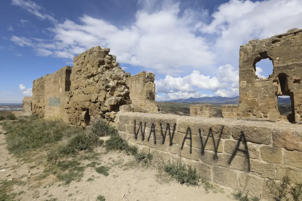 En abril el vandalismo hizo presencia en el Castillo de Montearagón, en Huesca