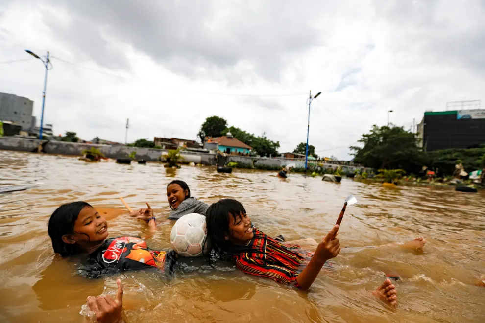 Inundaciones en Indonesia.