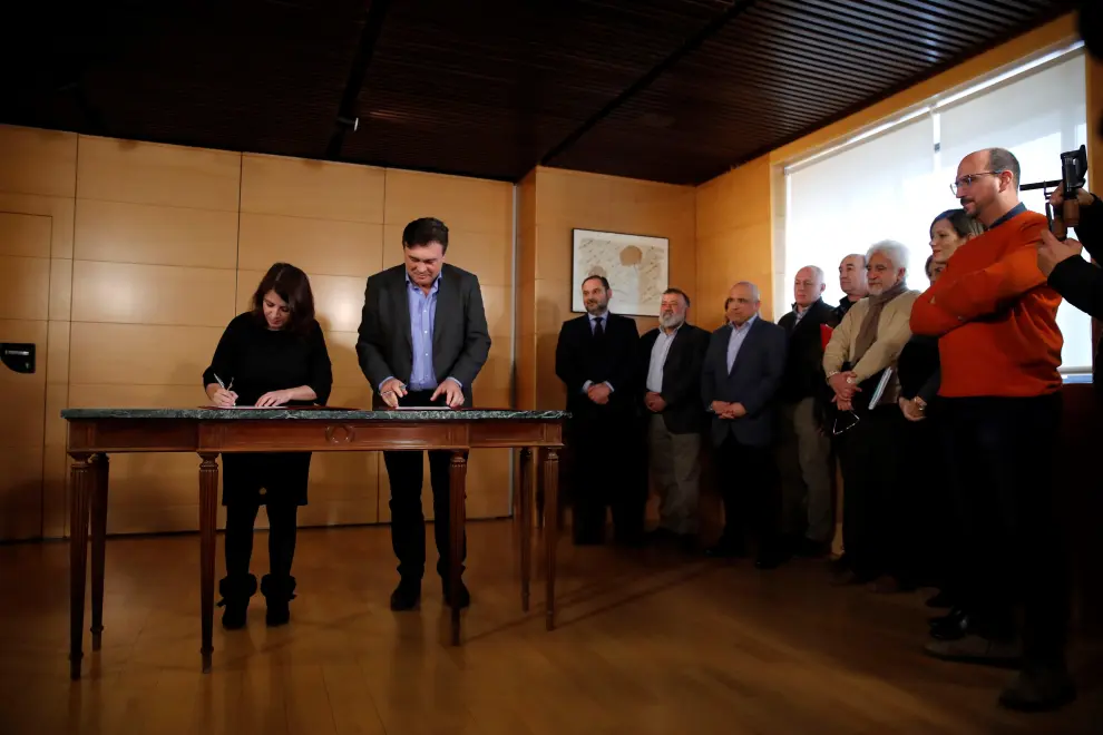 Teruel Existe firma el pacto de investidura con el PSOE