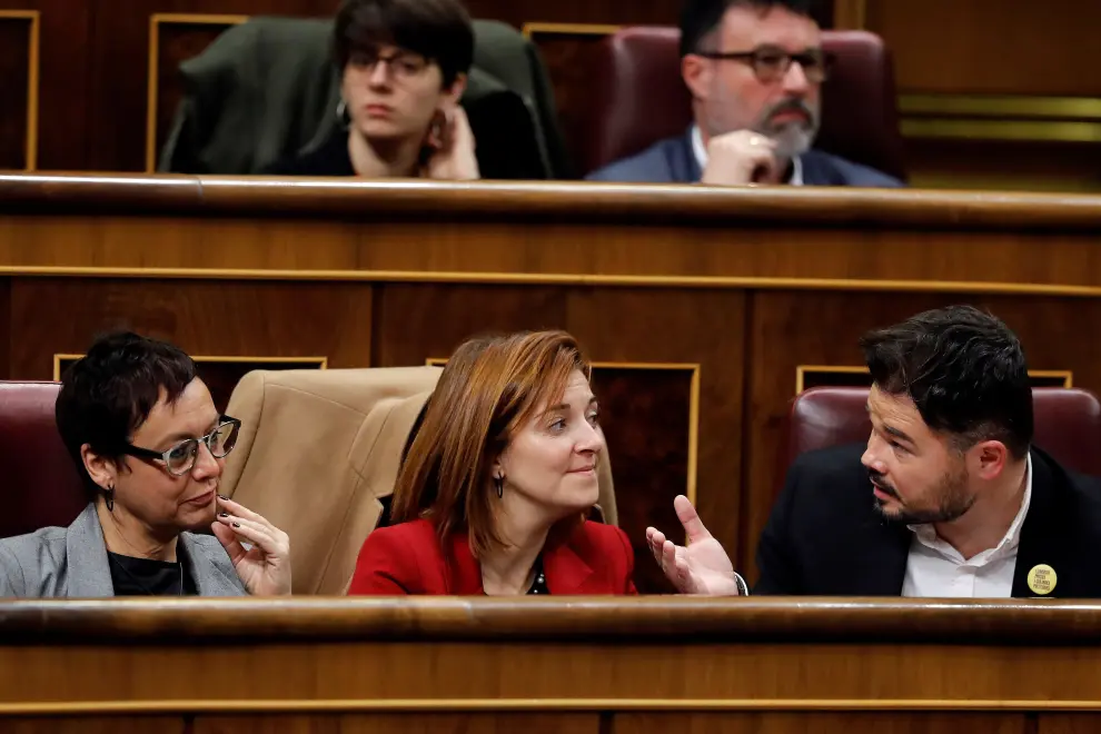 Imágenes de la primera jornada del debate de investidura de Pedro Sánchez en el Congreso de los Diputados.
