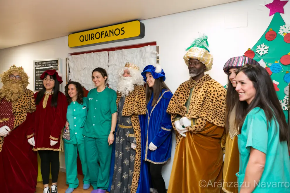 ARAGON VISITA DE LOS BOMBEROS Y DE LOS REYES MAGOS AL HOSPITAL INFANTIL / 06-01-2020 / FOTO: ARANZAZU NAVARRO