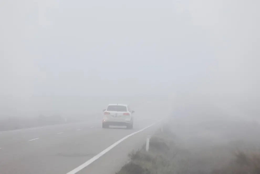 Niebla en Bujaraloz.