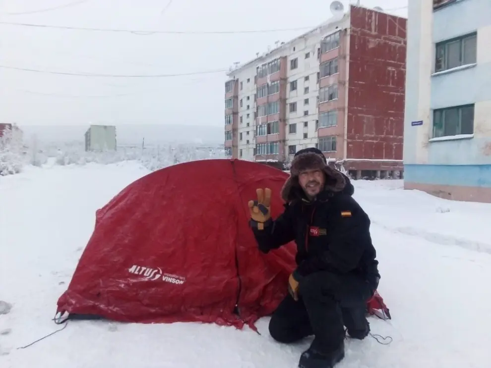 Imágenes de la aventura de José Andrés Abián Pajares por Siberia.