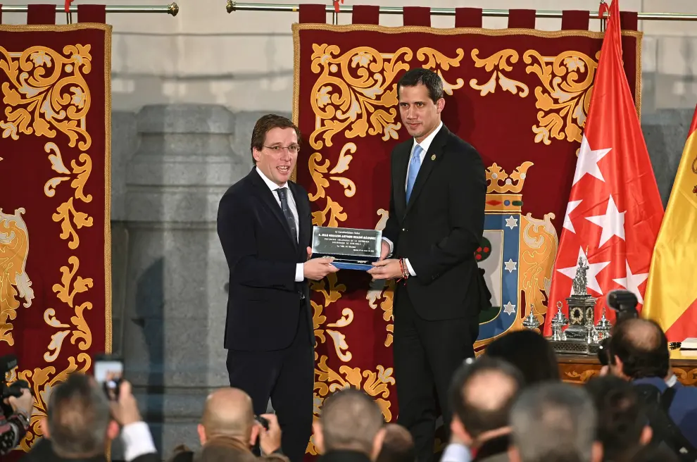 Visita de Juan Guaidó a Madrid