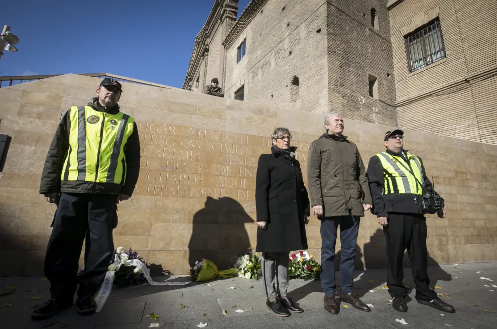 Acto conmemorativo del trigésimo tercer aniversario del atentado terrorista en la Iglesia de San Juan de los Panetes de Zaragoza