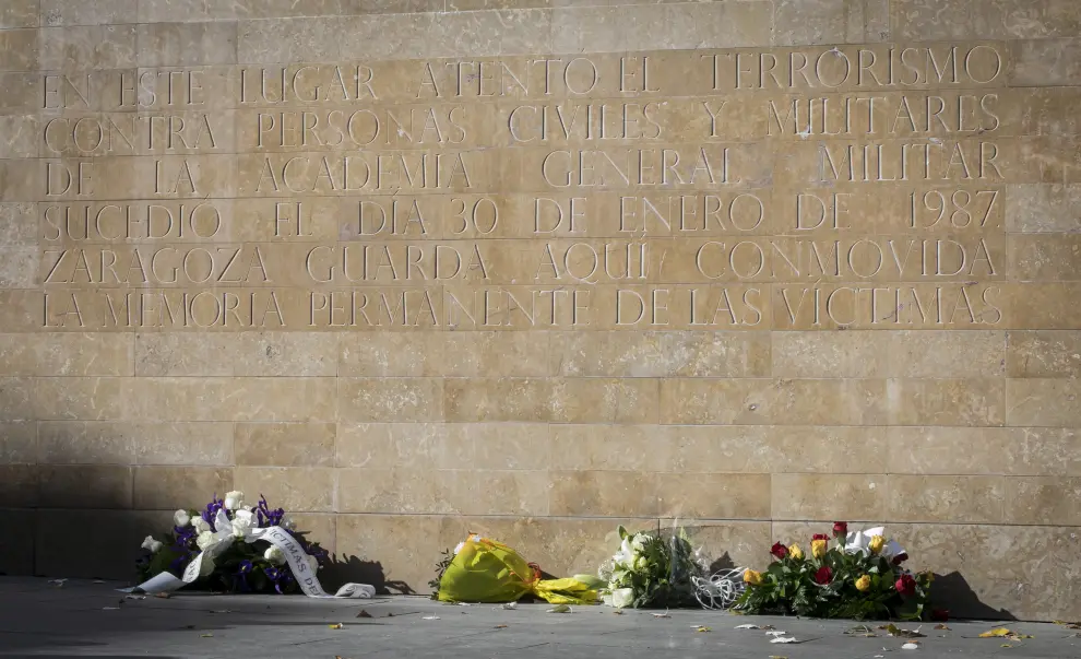 Acto conmemorativo del trigésimo tercer aniversario del atentado terrorista en la Iglesia de San Juan de los Panetes de Zaragoza