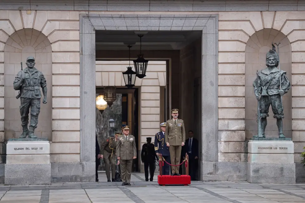Felipe VI visita el Cuartel General del Ejército en Madrid