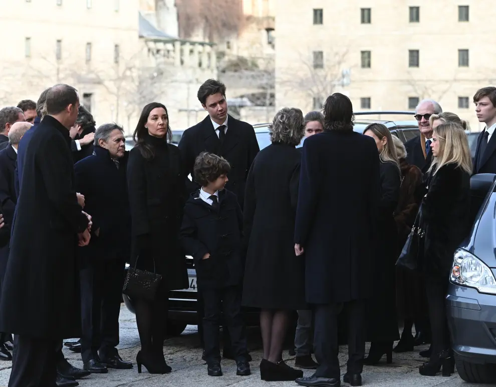 Funeral por la infanta Pilar en el Escorial.