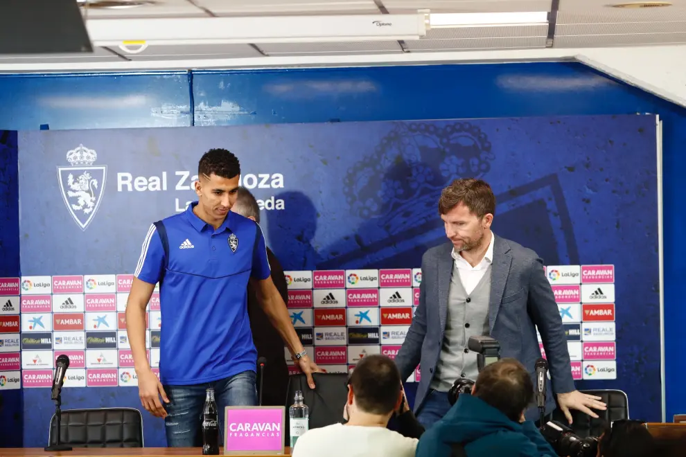 Presentación de Yawad El Yamiq como nuevo jugador del Real Zaragoza.