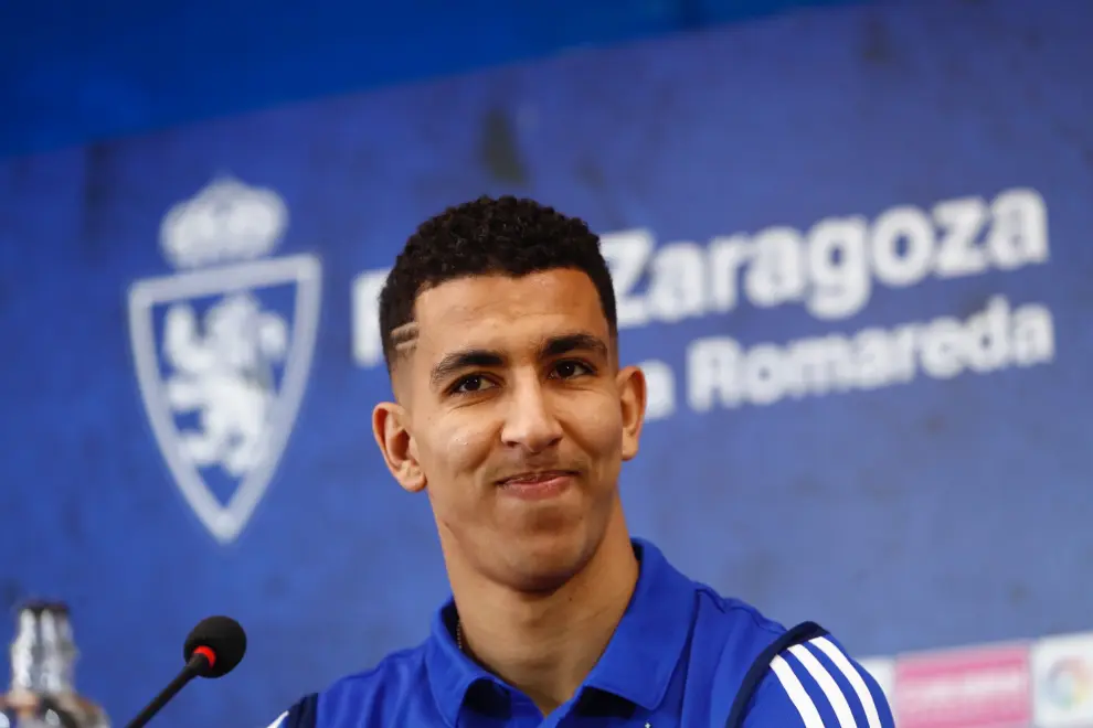 Presentación de Yawad El Yamiq como nuevo jugador del Real Zaragoza.
