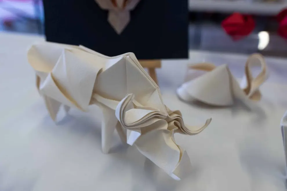 La exposición de origami en Etopia, Zaragoza, puede visitarse hasta este domingo