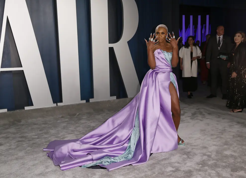 Cynthia Erivo attends the Vanity Fair Oscar party in Beverly Hills during the 92nd Academy Awards, in Los Angeles, California, U.S., February 9, 2020.    REUTERS/Danny Moloshok [[[REUTERS VOCENTO]]] AWARDS-OSCARS/VANITYFAIR