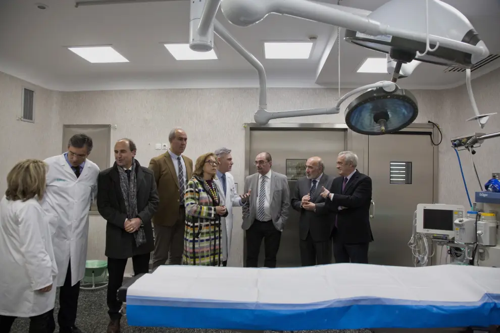 El presidente de Aragón, Javier Lambán, ha inaugurado el nuevo bloque quirúrgico del Hospital Ernest Lluch de Calatayud