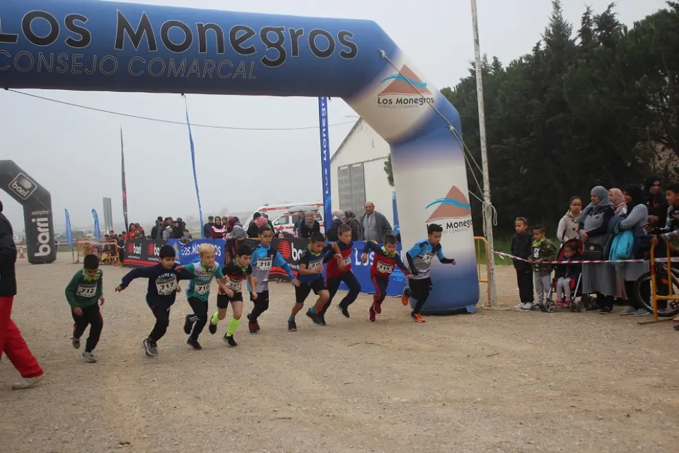 El Cross de La Laguna de Sariñena contó con más de 130 corredores.