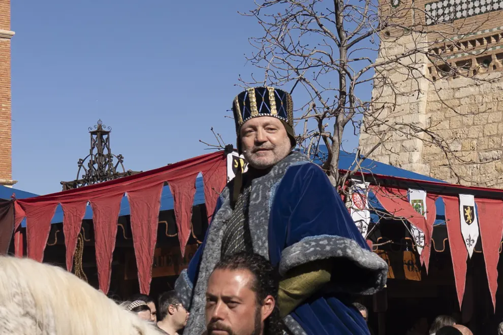 Simon Calvo, que hace el papel de Don Pedro de Azagra en las bodas de Isabel de Segura en Teruel. foto Antonio Garcia/Bykofoto. 22/02/20 [[[FOTOGRAFOS]]]