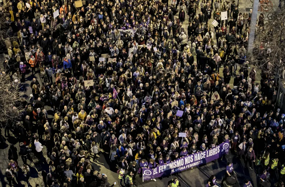 Manifestación del 8-M de Zaragoza.