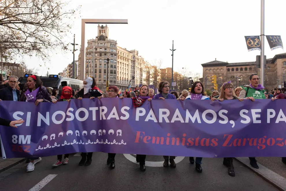 Manifestación del 8-M de Zaragoza.