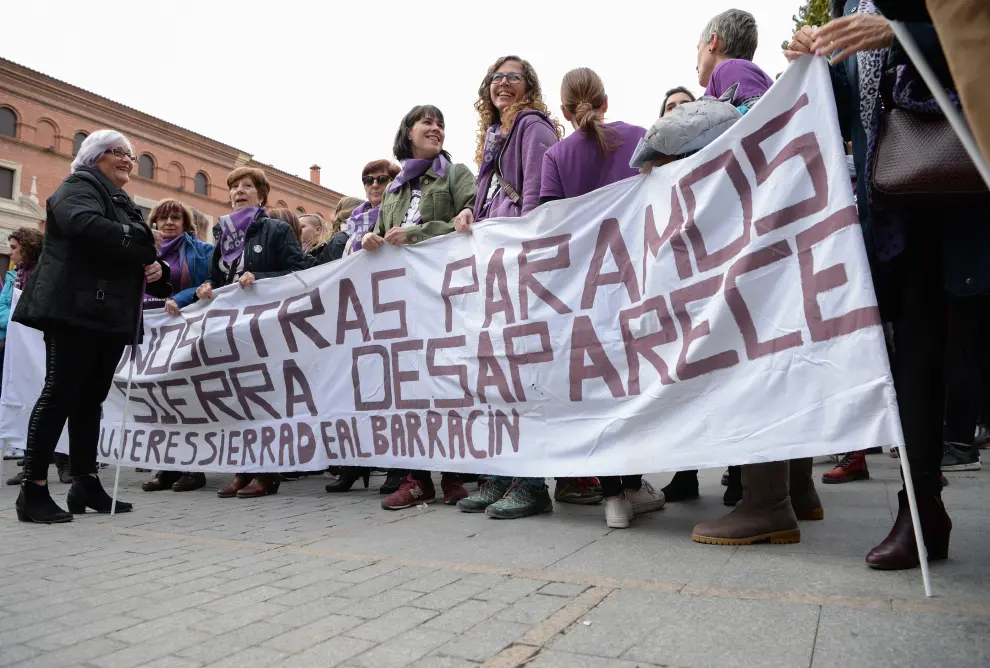 Manifestación feminista del 8-M en Teruel.
