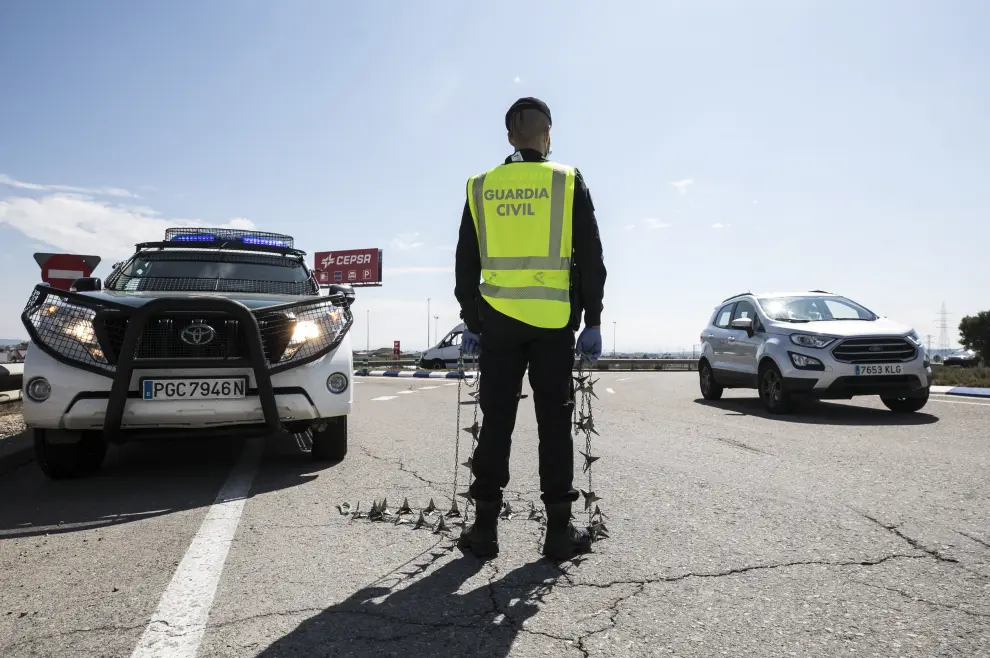 Controles de la Guardia Civil en Aragón