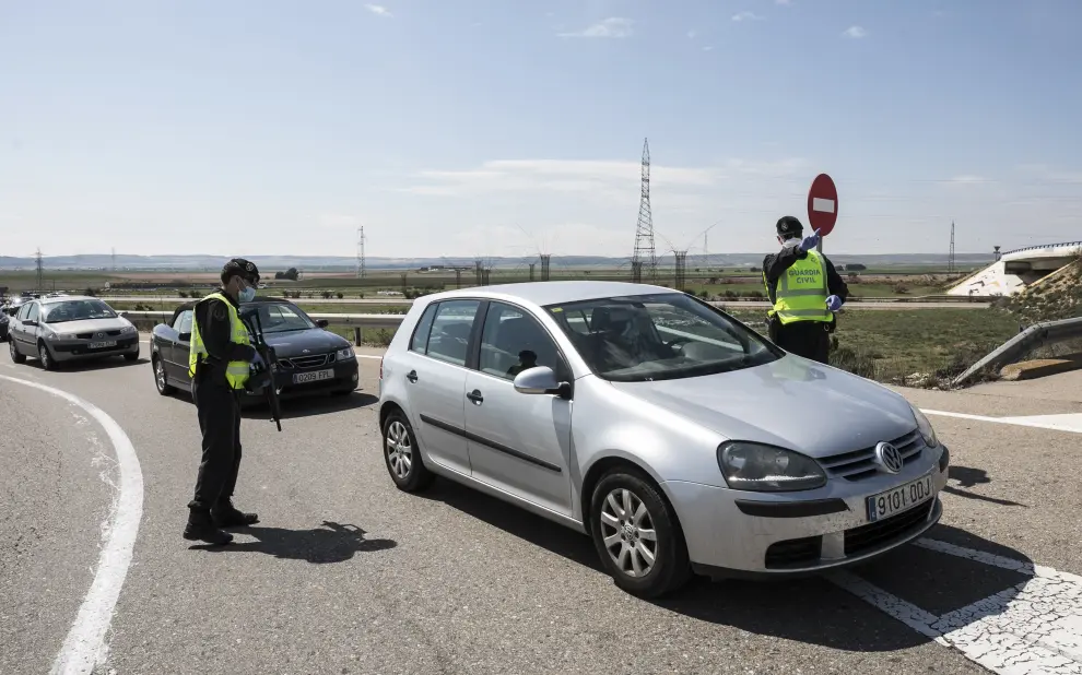 Controles de la Guardia Civil en Aragón