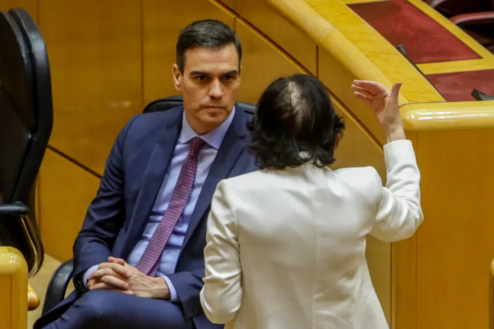 Pedro Sánchez defiende en el Senado el  estado de alarma frente al covid-19