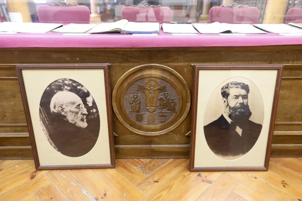 Imágenes de las distintas estancias y objetos del Museo de la Universidad Sertoriana creado por el IES Ramón y Cajal de Huesca.