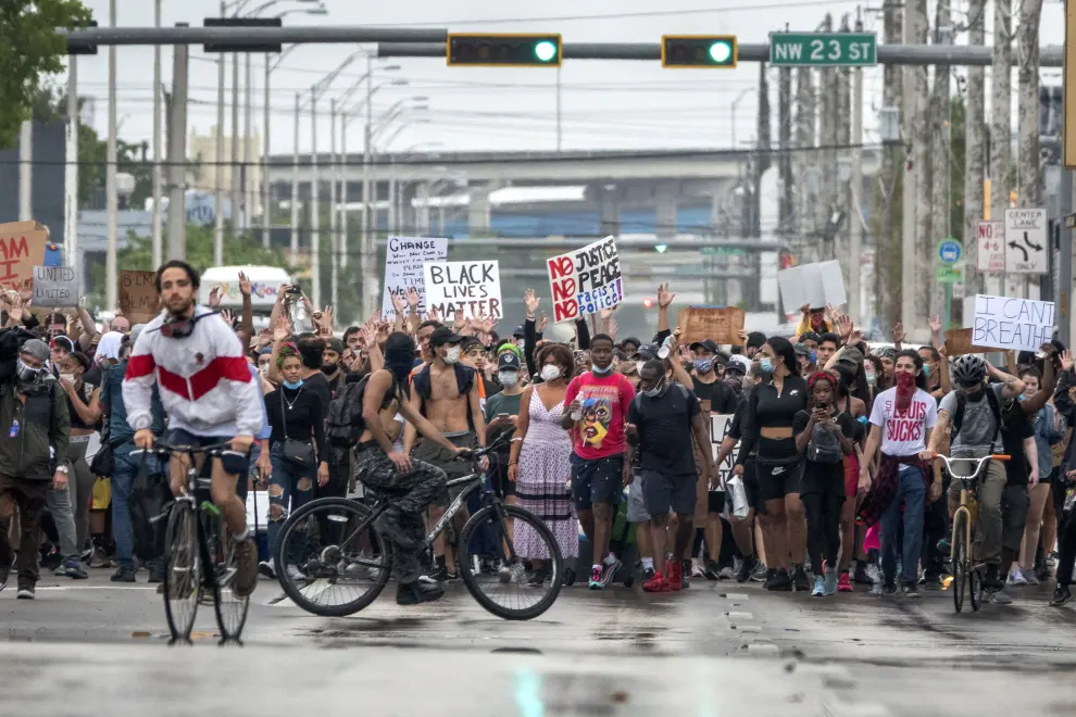 Protest in Miami, Florida