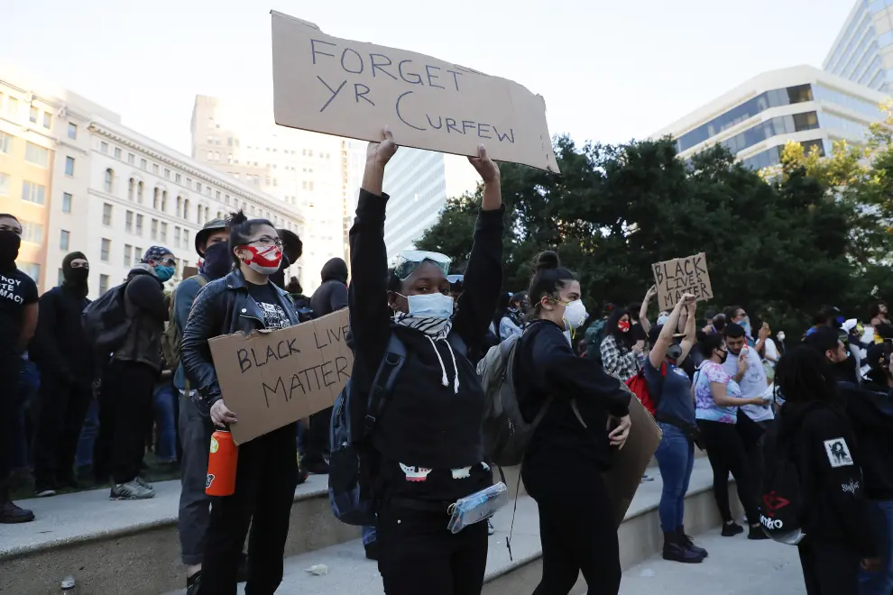 Protest in wake of George Floyd's death, in California