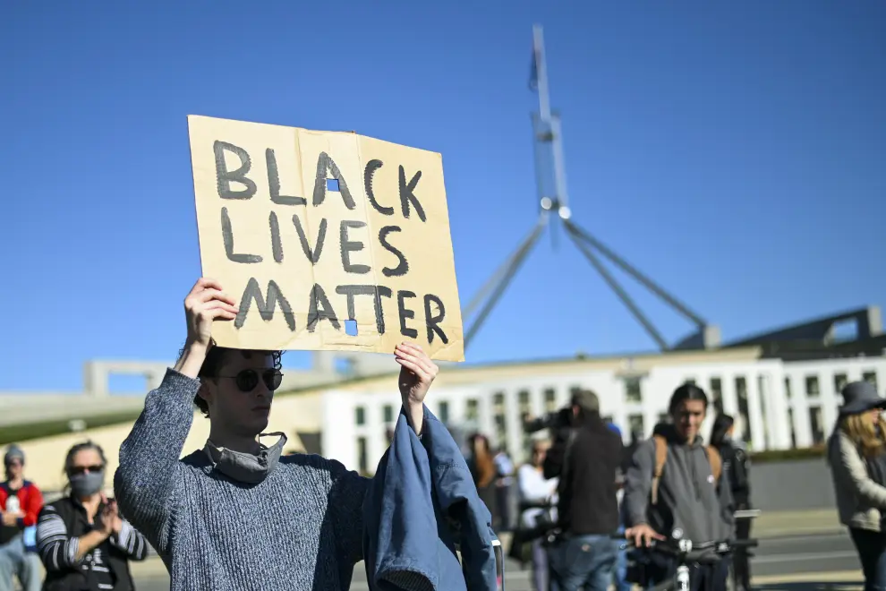 Black Lives Matter march in Canberra