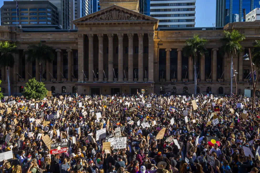 Black Lives Matter rally in Brisbane