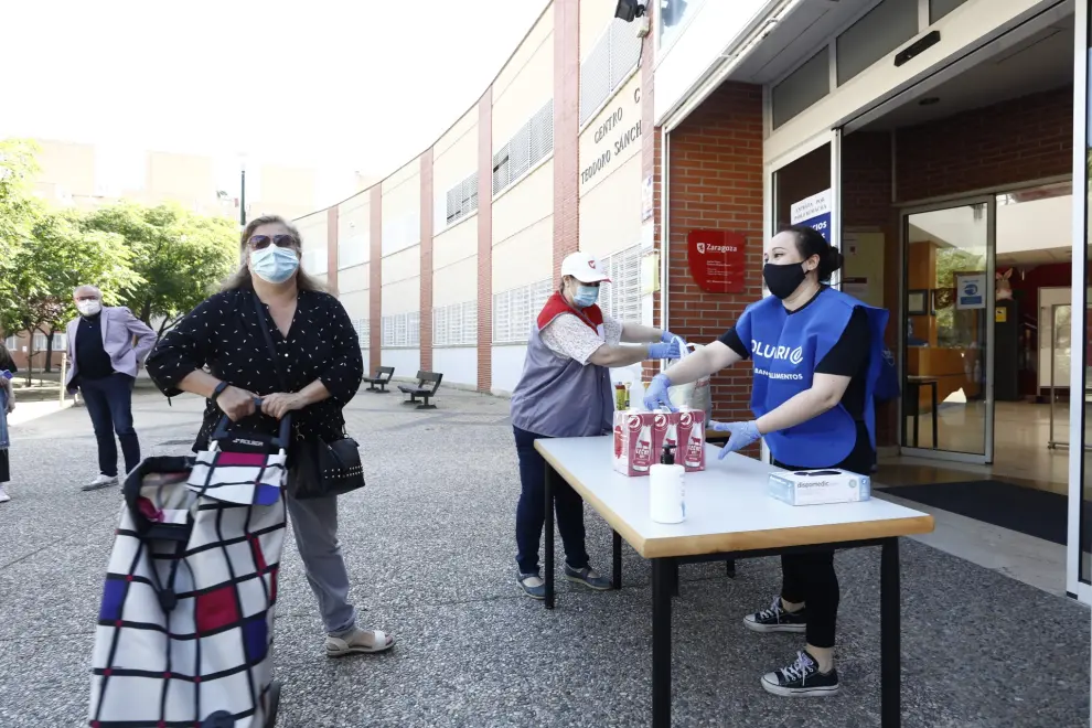 Recogida de alimentos en seis centros cívicos de Zaragoza