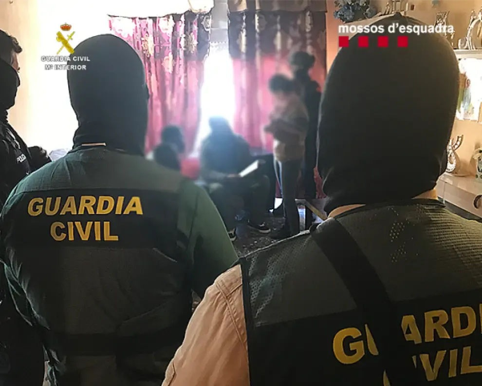 Operación conjunta de Guardia Civil y Mossos d´Esquadra.
