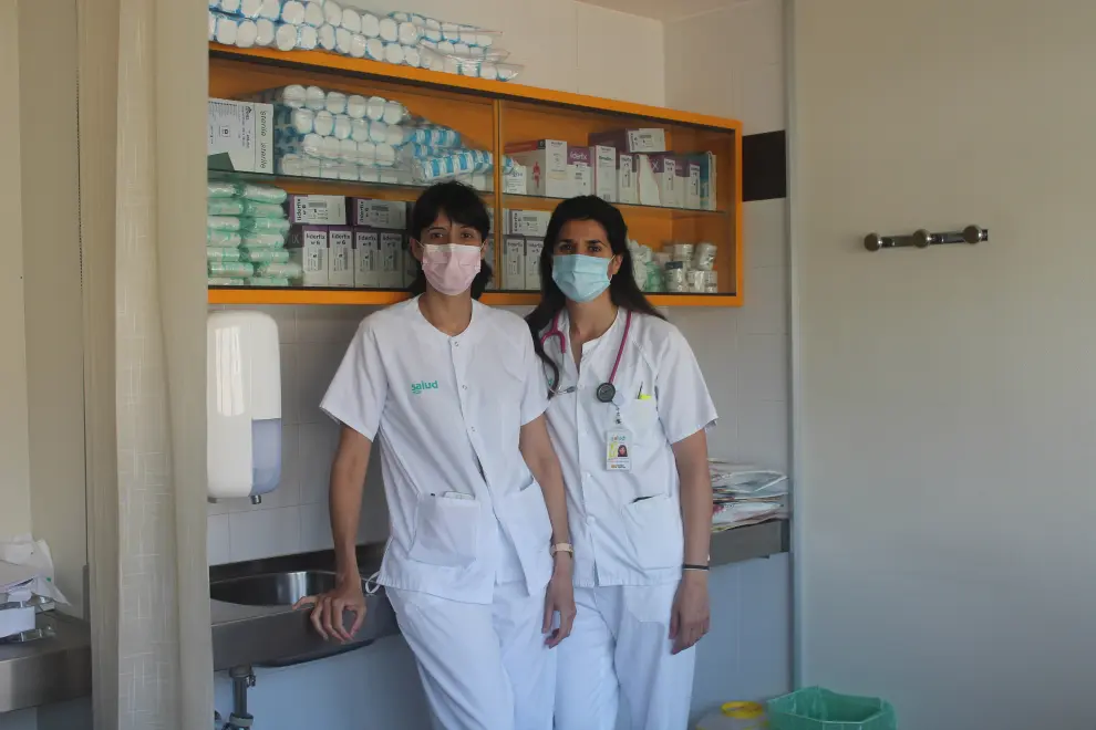 Las neumólogas del Hospital Clínico Laura Anoro y María Hernández.