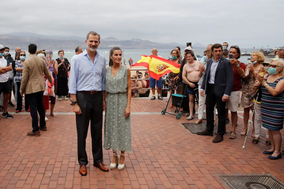 Los reyes visitan Las Palmas de Gran Canaria