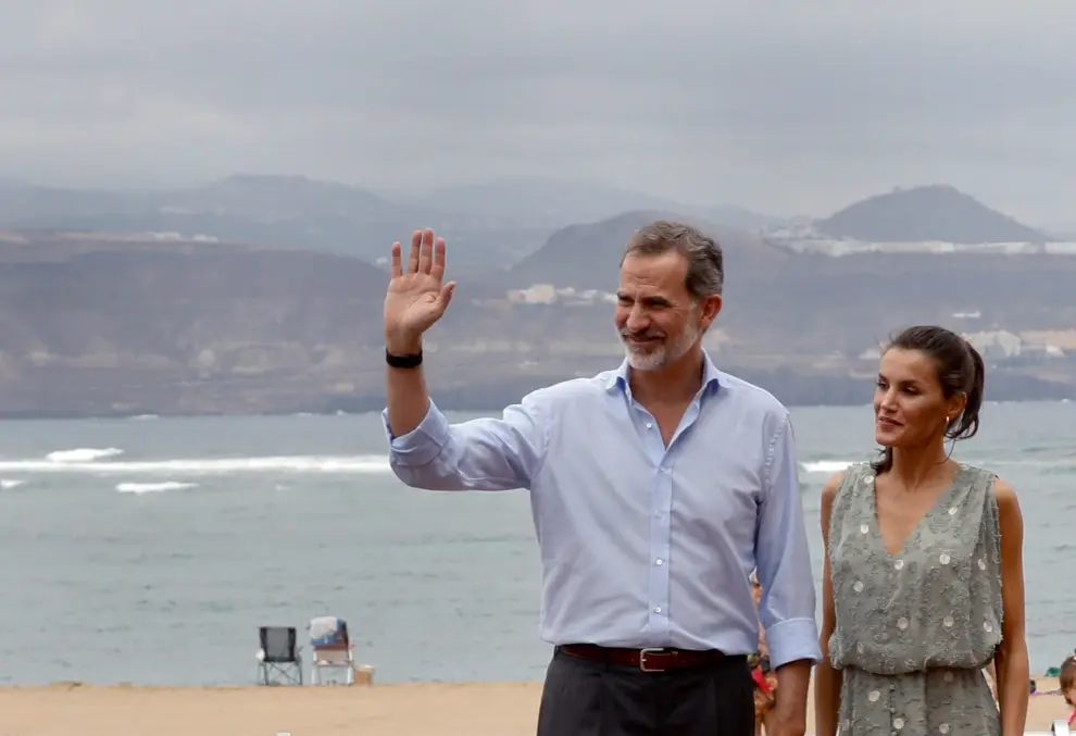 Los reyes visitan Las Palmas de Gran Canaria