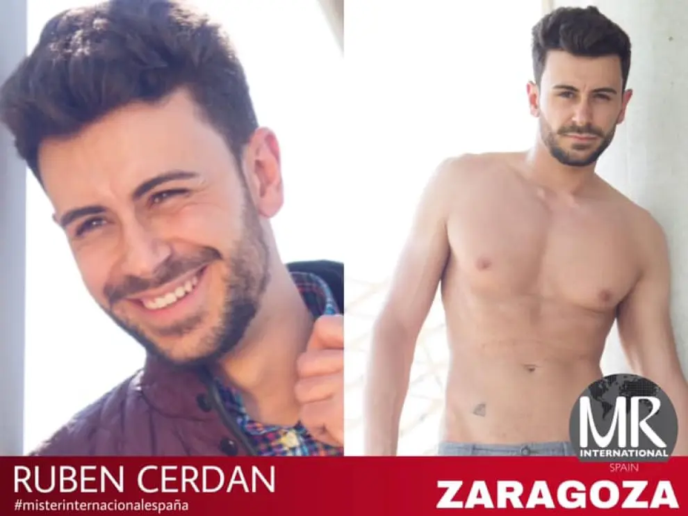 Rubén Cerdán representará a la provincia de Zaragoza en el certamen Mister Internacional España 2020