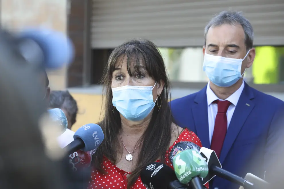 La consejera Sira Repollés visita las comarcas de Huesca afectadas por el rebrote de coronavirus