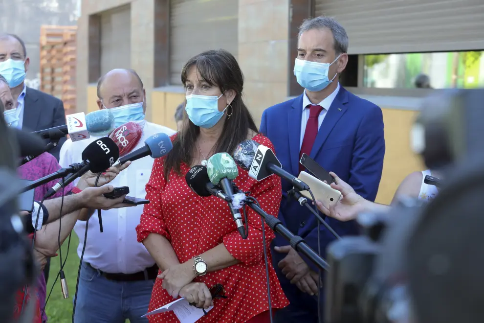 La consejera Sira Repollés visita las comarcas de Huesca afectadas por el rebrote de coronavirus