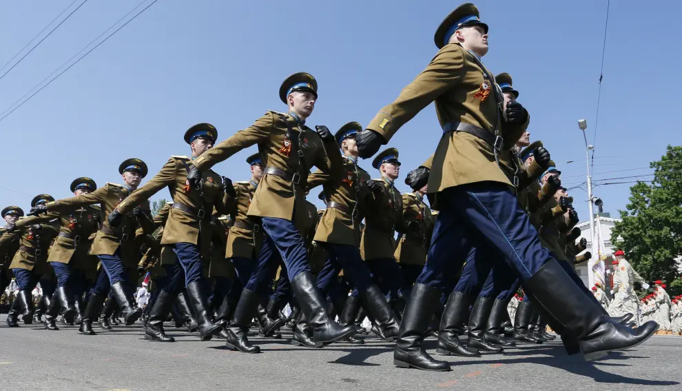 Victory Day parade in Donetsk.