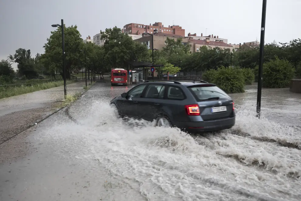 Primera tormenta de verano en Zaragoza
