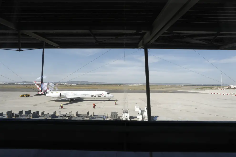 Vuelta a la actividad en el Aeropuerto de Zaragoza.