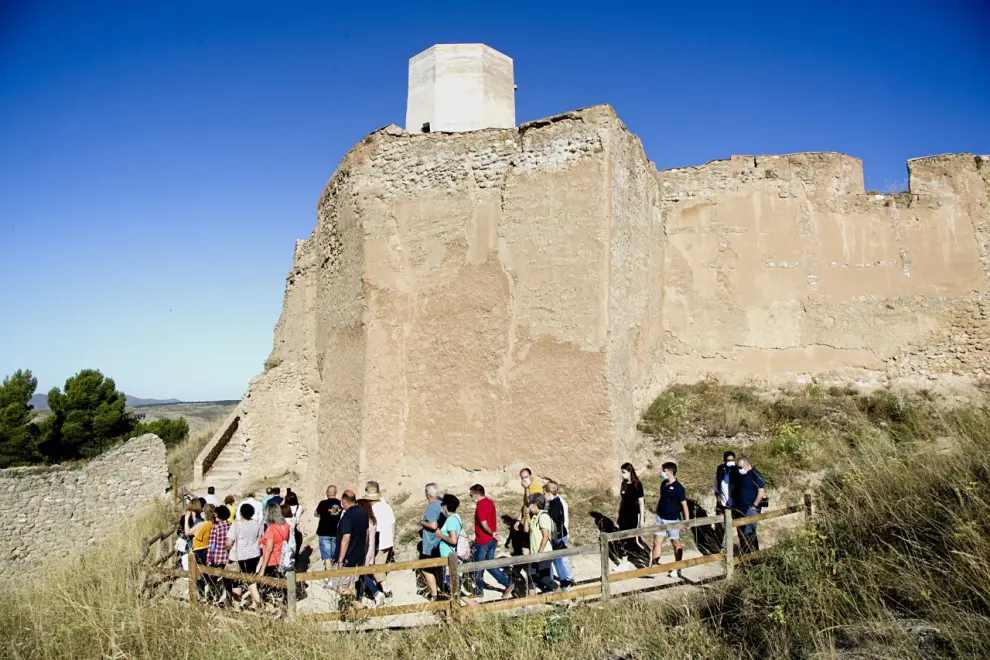 Las visitas turísticas han vuelto al Castillo Mayor de Calatayud este sábado.