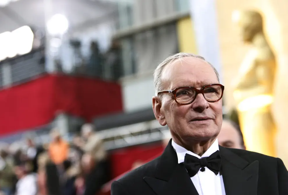 FILE PHOTO: Italian composer Ennio Morricone arrives at the 79th Annual Academy Awards in Hollywood