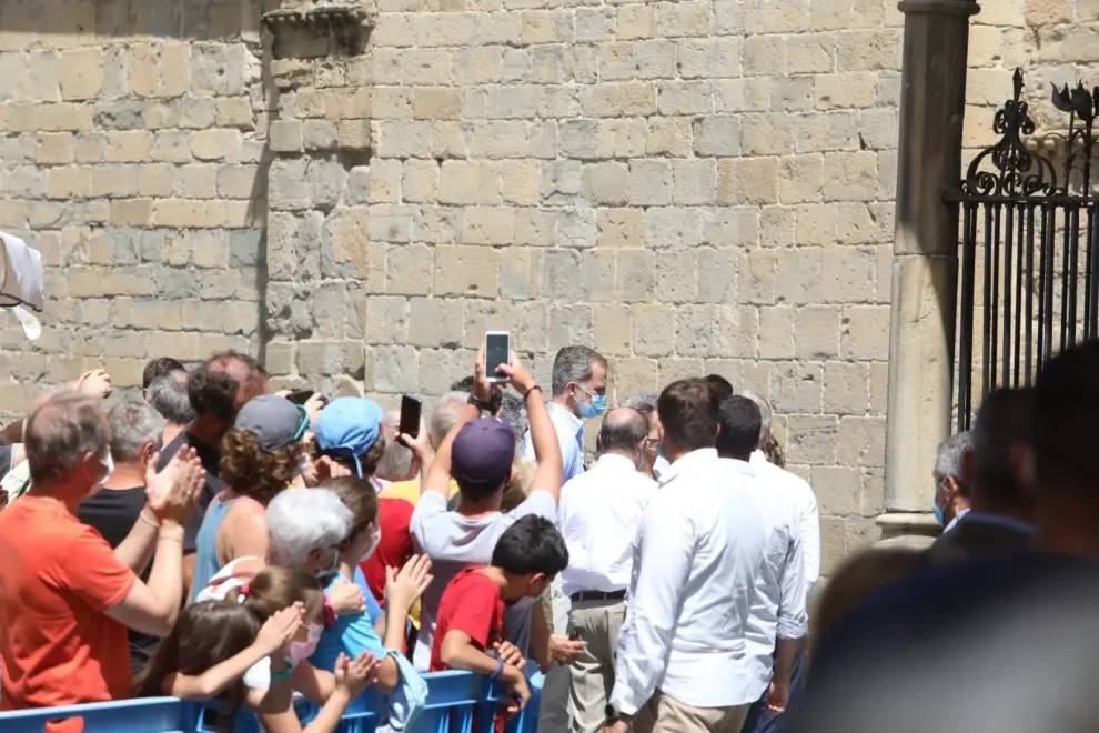 Imágenes de la visita de los Reyes a San Juan de la Peña y a Jaca