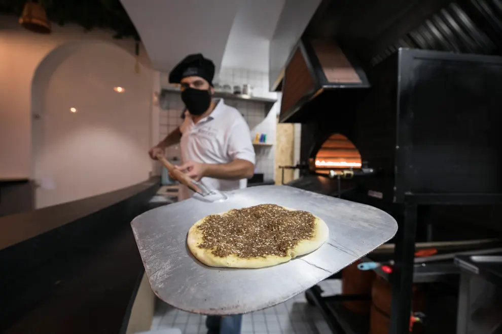 HERALDO .ES. Restaurante La Manousheria, nuevo restaurante de pizzas libanesas / 04-08-2020 / FOTO: GUILLERMO MESTE [[[FOTOGRAFOS]]]