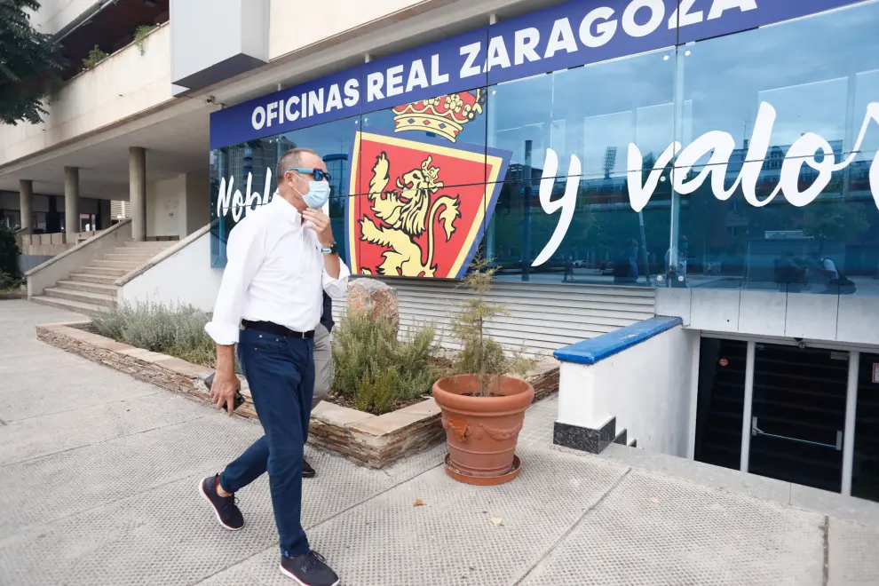 Despedida de Víctor Fernández como entrenador del Real Zaragoza.