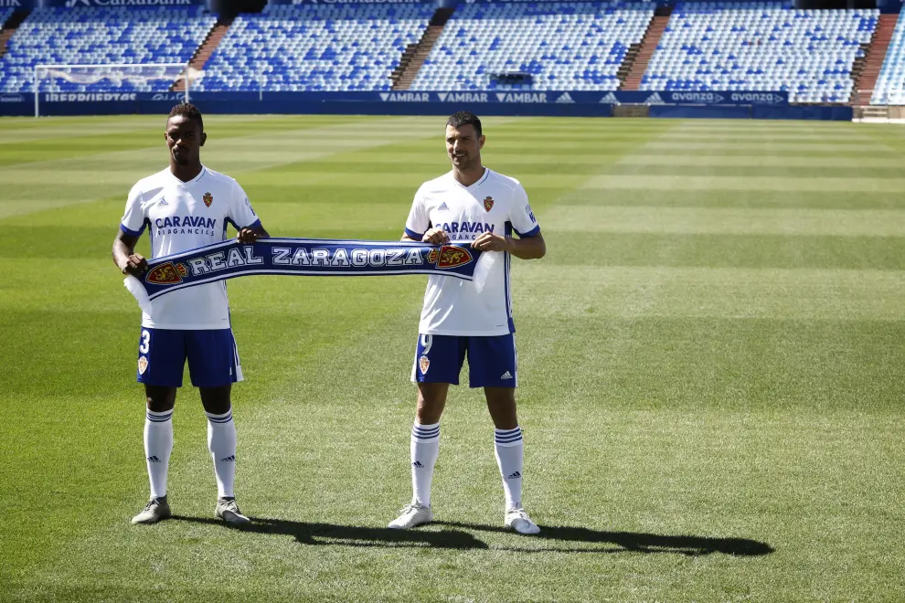 Presentación oficial de Jair Amador y Haris Vuckic como jugadores del Real Zaragoza.