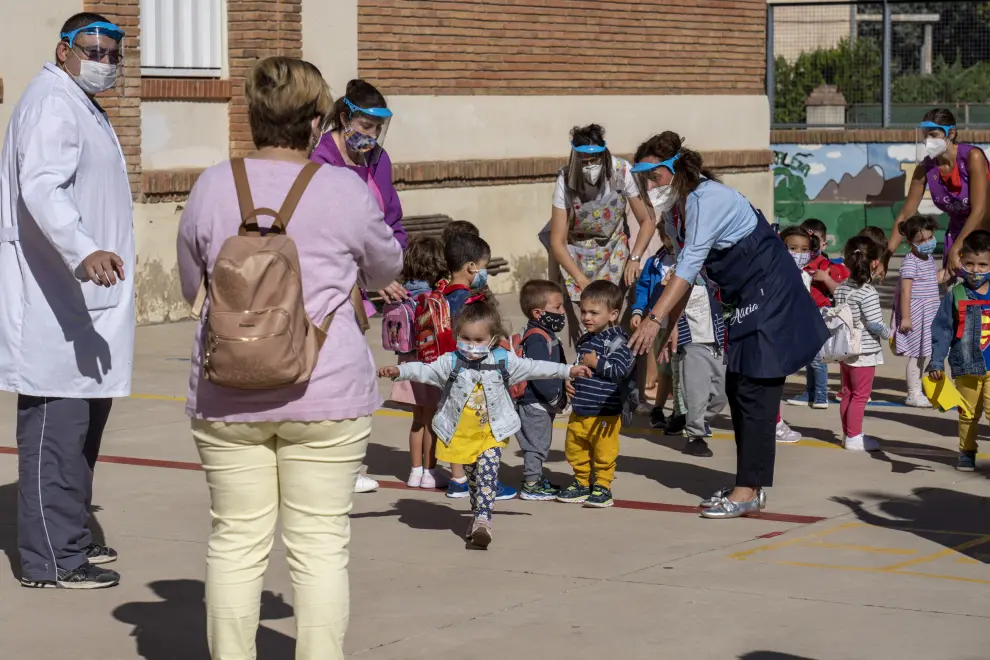 Vuelta al cole en Teruel, colegio Ensanche