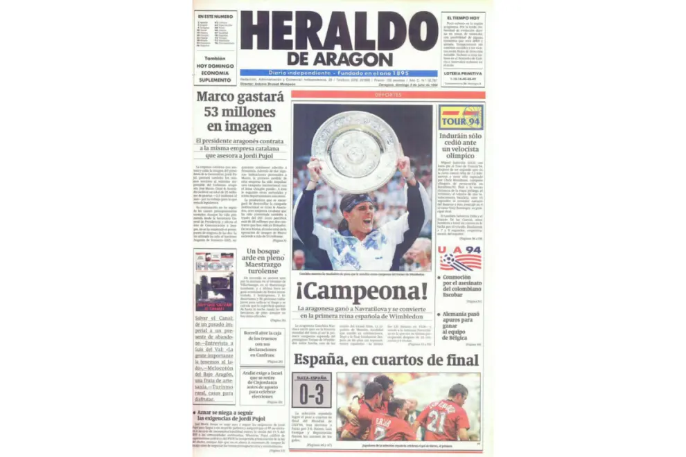 03.07.1994. Conchita Martínez gana el torneo de Wimbledon