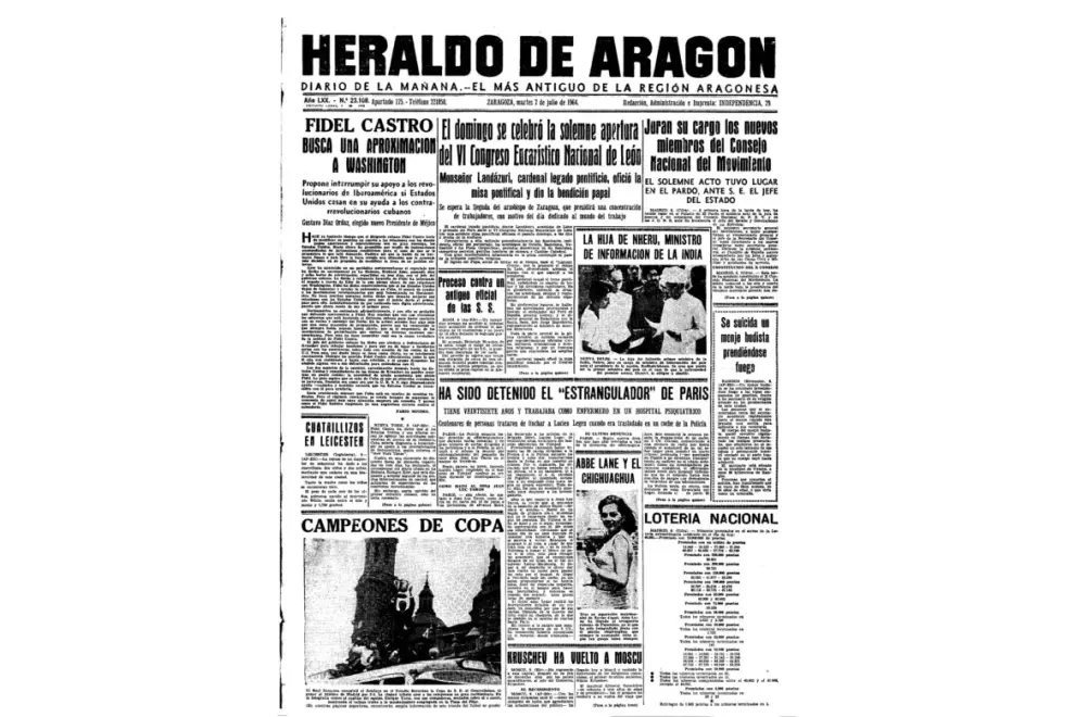 07.07.1964. Real Zaragoza campeón de Copa del Generalísimo